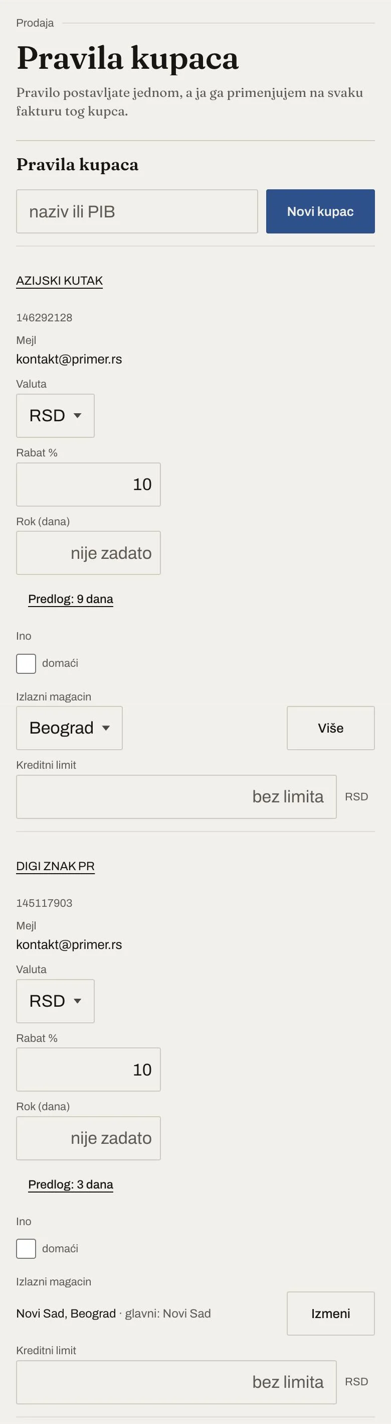 Pravila kupaca