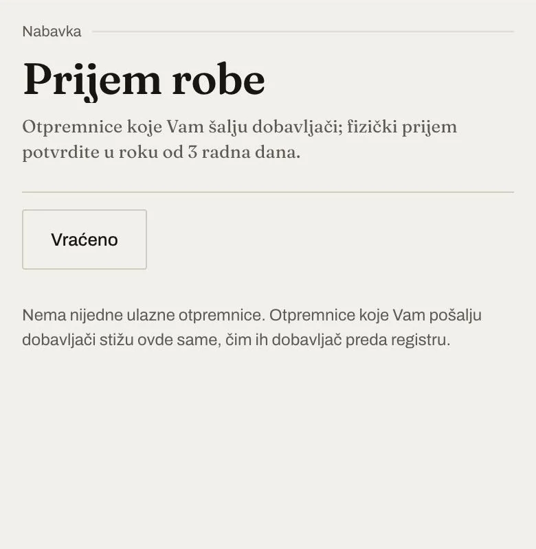 Prijem robe